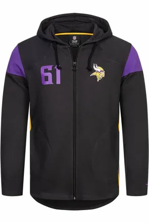 Fanatics Minnesota Vikings NFL Uomo Felpa con zip e cappuccio 2083MBLKFHEMVI