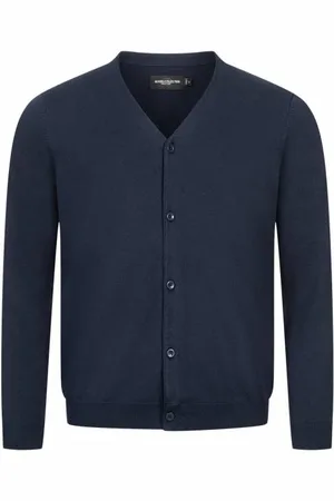 RUSSELL Knit Cardigan Uomo Cardigan 0R715M0-Francese-Navy