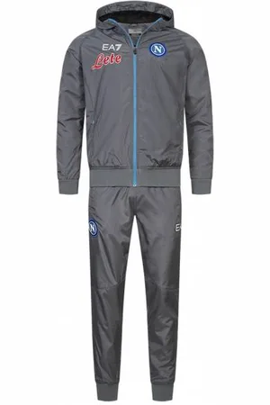 Emporio Armani SSC Neapel EA7 Uomo Cappucci UEFA Tuta di rappresentanza grigio EASSCN23RU08-MAGNET
