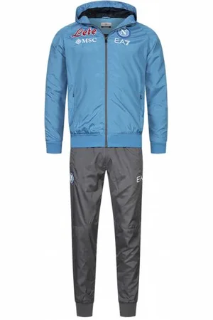 Emporio Armani SSC Neapel EA7 Uomo Con cappuccio Tuta di rappresentanza EASSCN23R08-AZZURRO