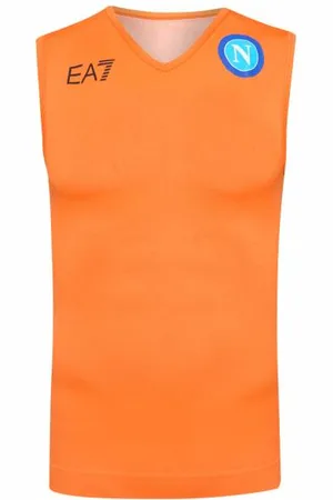 Emporio Armani SSC Neapel EA7 Uomo Funzioni UEFA Canotta EA7SSCN150-ORANGE