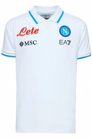 Emporio Armani SSC Neapel EA7 Bambini Presentazione Polo EA7SSCN96JR-WHITE