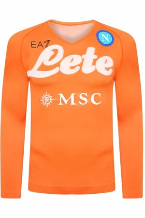 Emporio Armani SSC Neapel EA7 Uomo Maglietta aderente a maniche lunghe EA7SSCN39