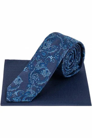 Lambretta Paisley Uomo Cravatta in maglia e Fazzoletto per l