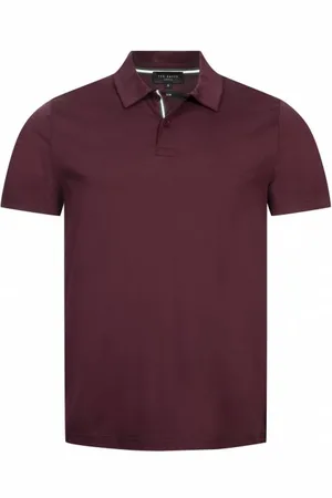 Ted Baker ZEITER Sottile Soft Touch Uomo Polo 268057-MARRONE