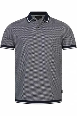 Ted Baker AFFRIC Geo Textured Uomo Polo 263994-MARINA