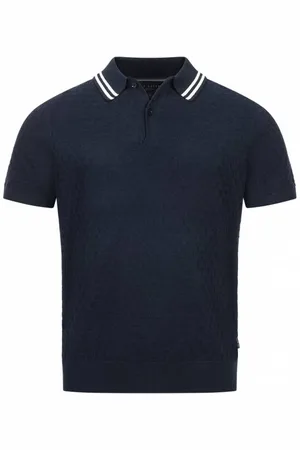 Ted Baker Mahana Stitched Uomo Polo 267386-MARINA