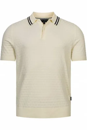 Ted Baker Mahana Stitched Uomo Polo 267386-ECRU