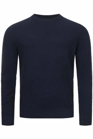 Ted Baker Loung Stitch Crew Collo Uomo Felpa 273063-NAVY