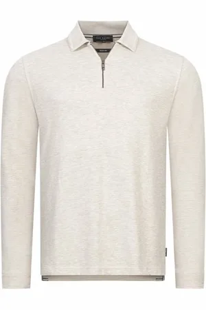 Ted Baker Karpol Soft Touch Uomo Felpa a collo alto 269623-NATURALE