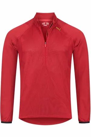 PUMA Uomo 1/2 Zip Maglietta 503004-01