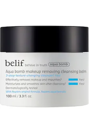 belif Aqua Bomb Makeup Removing Cleansing Balm - Balsamo Detergente - -aqua Bomb Makeup Remover Oil Balm 100ml - Donna