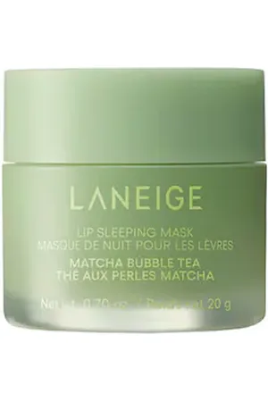LANEIGE Lip Sleeping Mask - Maschera Notturna Per Labbra - -lip Sleeping Mask Matcha Bubble Tea 20g - Donna