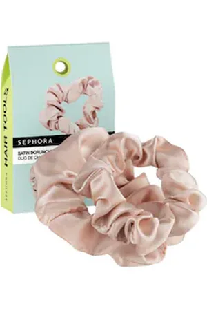 SEPHORA Set Di Due Scrunchie In Raso - Uno Piccolo E Uno Grande - -satin Hair Scrunchies-24 - Donna