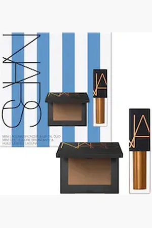 NARS Mini Laguna Bronzer & Lip Oil Duo - Bronzer E Olio Labbra - -mini Laguna Bronzer & Mini Lip Oil - Donna