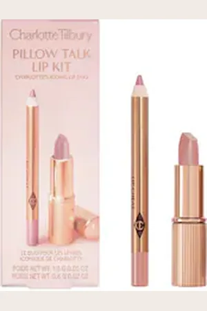 Charlotte Tilbury Pillow Talk Duo Set - Set Labbra - -pillow Talk Duo Fair- Retail Travel - Donna
