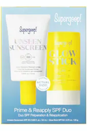 Supergoop! Duo Spf Preparazione E Riapplicazione - Duo Di Protezione Solare - -duo Spf Préparation & Réapplication - Donna