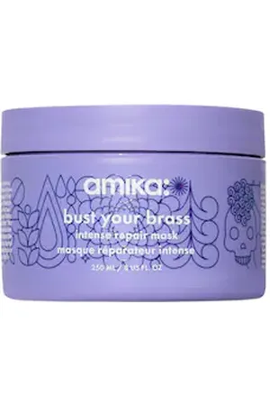 Amika Bust Your Brass Polar Blonde - Maschera Di Riparazione Intensa - -bust Your Brass Toning Repair Mask250ml - Donna