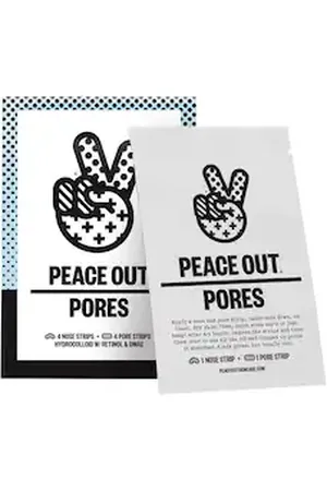 Peace Out Skincare Pores - Patch Per I Pori Dilatati - -4 Nose Strips & 4 Pore Strips - Donna