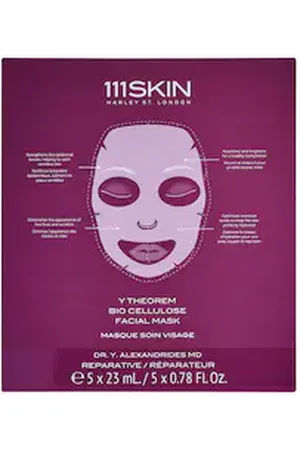 111Skin Maschera Viso Bio Cellulose Y Theorem - Cofanetto Trattamento Viso - Y Theorem Bio Cellulose Facial Mask Box- - Donna