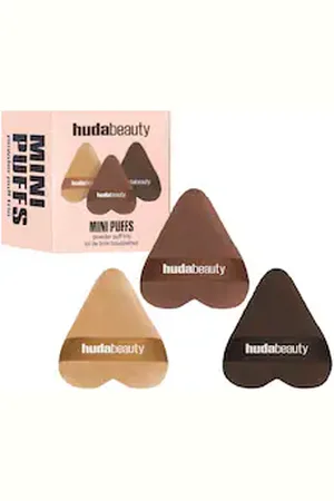 HUDA BEAUTY Mini Puffs Powder Puff Trio - Trio Di Mini Piumini - -accessories Easy Bake Powder Puff Trio - Donna