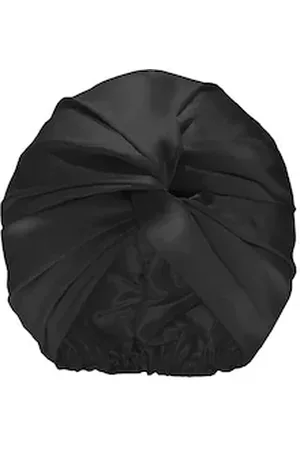 Slip Turbante In Seta Pura - Accessorio Capelli - Turban Pure Silk Black- - Donna