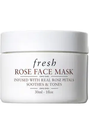 Fresh ! Rose Face Mask - Maschera Viso Idratante Alla Rosa - -rose Face Mask 30ml - Donna
