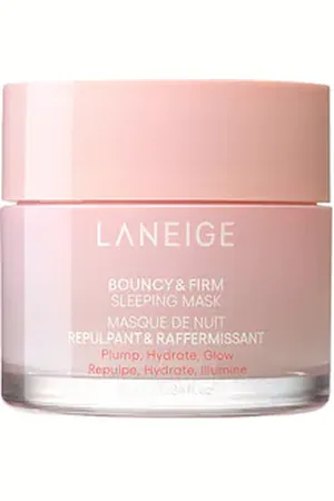 LANEIGE Bouncy & Firm Sleeping Mask - Maschera Notte Rimpolpante E Rassodante - -sleeping Mask Pepta Collagen 25ml - Donna