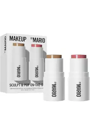 Makeup By Mario Sculpt & Pop On The Go - Mini Set Contouring E Blush - -set Light Medium & Sweet Pink - Donna