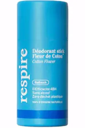 RESPIRE Deodorante Stick - Fiore Di Cotone Formato Viaggio - -deodorant Solid Cotton - Donna
