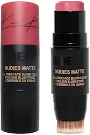 Nudestix Nudies Matte Blush - Stick Per Blush A Doppia Punta - -all Over Face Blush Color - Bubba - Donna