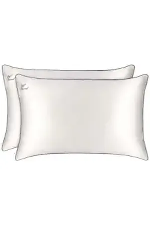 Slip Set Di Federe Queen In Pura Seta - -pillowcase Duo Queen - Just Married - Donna