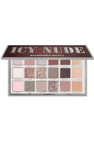 HUDA BEAUTY Icy Nude Eyeshadow Palette - Palette Di Ombretti - -icy Nude 18w Eyeshadow Palette - Donna