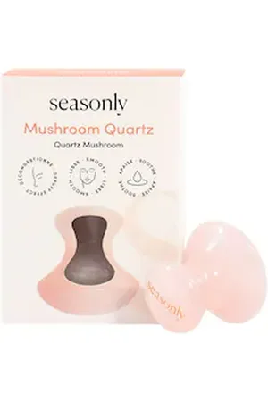 Seasonly Mushroom Quartz - Strumento Per Il Massaggio Del Contorno Occhi - -tool Quartz Eye Area Massage - Donna