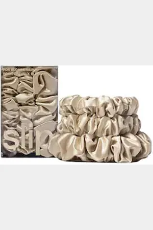 Slip Back To Basics - Elastici Di Pura Seta Per Capelli Biondi - -scrunchies Midi / Large Blonde - Donna