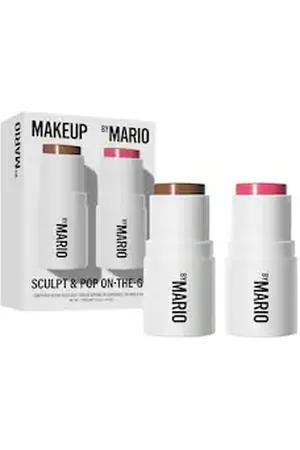 Makeup By Mario Sculpt & Pop On The Go - Mini Set Contouring E Blush - -set Dark & Raspberry - Donna