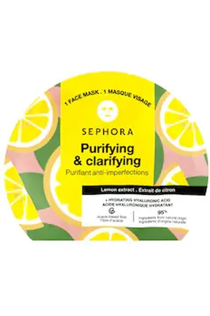 SEPHORA Maschera Agli Estratti Di Frutta E Acido Ialuronico - Maschere Viso In Tessuto - -no Waste Mask-22 Citron - Donna