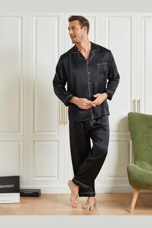 Sebastiano Foro Vuoto Carbone Pigiama Seta Uomo Estivo A