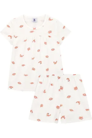 Petit Bateau Pigiama due pezzi con granchietti