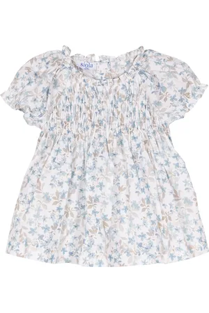 SIOLA Blusa con stampa floreale bicolore