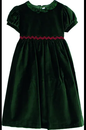 SIOLA Vestito in velluto con ricamo
