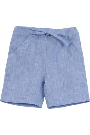 LITTLE BEAR Bermuda in lino con coulisse
