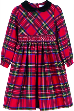 SIOLA Vestito tartan maniche lunghe