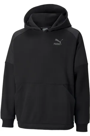 PUMA Felpa nera con cappuccio