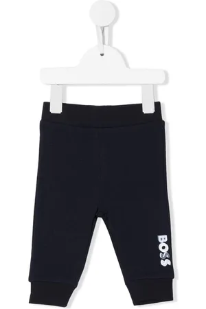 HUGO BOSS Pantaloni con logo sulla caviglia