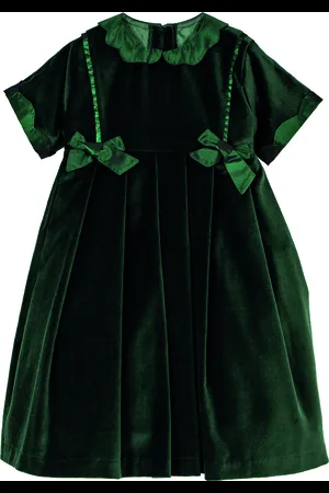 SIOLA Vestito in velluto con fiocchi