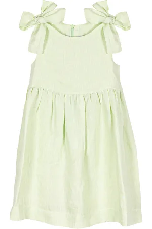 SIOLA Vestito in lino con fiocchi