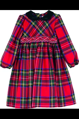 SIOLA Vestito tartan maniche lunghe