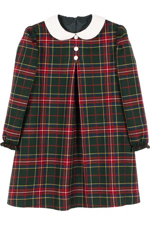 SIOLA Vestito Tartan svasato