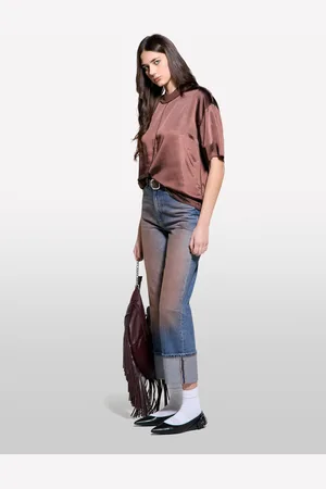 Sisley Jeans Relaxed Fit Color Spray, Donna